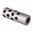 GENTRY CUSTOM QUIET MUZZLE BRAKE 30 CALIBER 1/2-28 STEEL SILVER