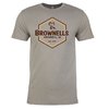 BROWNELLS MENS TSHIRT STONE GRAY W/ HEX LOGO LG