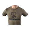 MENS TSHIRT  LIGHT OLIVE W/ BROWNELLS LOGO XS