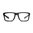 RIDER EYEWEAR  BLACK FRAME, CLEAR LENS