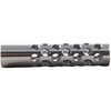 SHREWD #01 MUZZLE BRAKE 22 CALIBER 7/16-28 CHROME MOLY SILVER